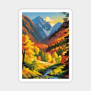 Stable Diffusion Fall Foliage Scene Magnet