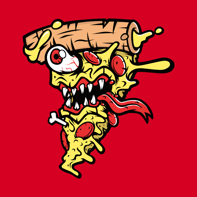 Zombie Slice of Pizza by SLAG_Creative