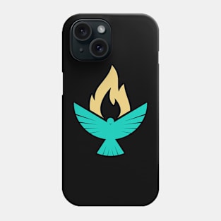 Dove and flame - symbols of the Holy Spirit Phone Case