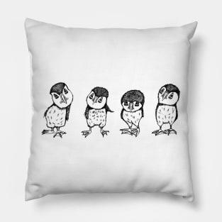 Puffins the Four Pillow