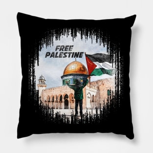 Free Palestine Pillow