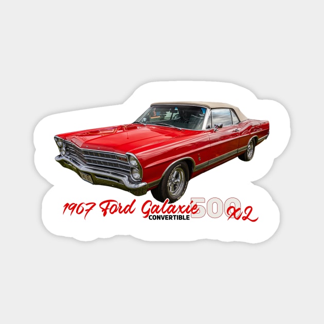 1967 Ford Galaxie 500 XL Convertible Magnet by Gestalt Imagery
