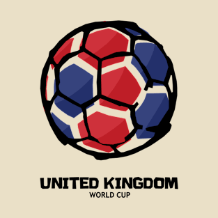 United Kingdom Football Country Flag T-Shirt