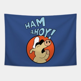 Ham Ahoy! Mascot Tapestry