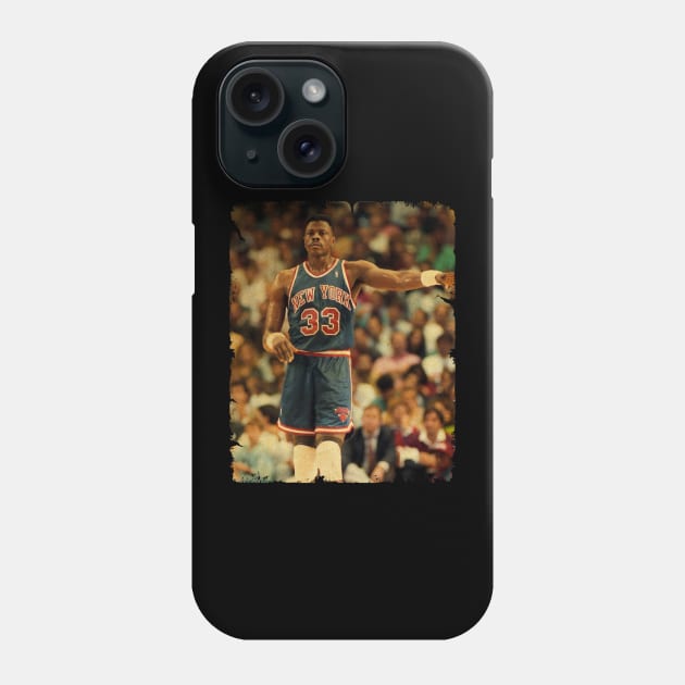 Patrick Ewing - Vintage Design Of Basketball Phone Case by JULIAN AKBAR PROJECT