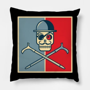 Pirate Skull and Crossbones Pillow