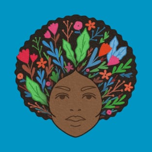 African American afro girl T-Shirt