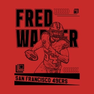 fred warner || san francisco 49ers | Black retro T-Shirt