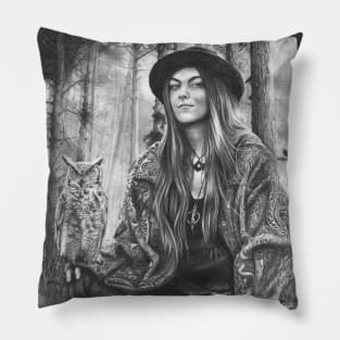 Black Magic Woman Pillow