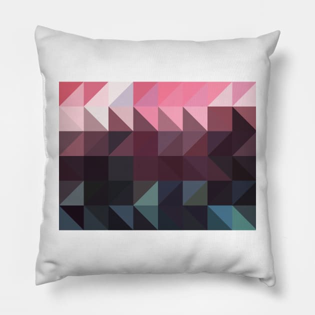 Cubist Checkerboard Pillow by Dturner29