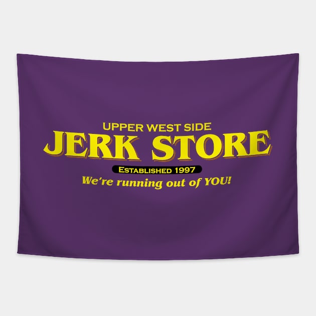 Upper West Side Jerk Store Tapestry by GloopTrekker