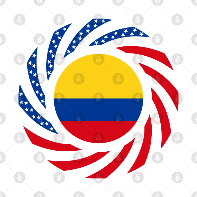 Colombian American Multinational Patriot Flag by Village Values