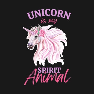 Cute Unicorn Rainbow Lover gift Unicorn is my spirit animal T-Shirt