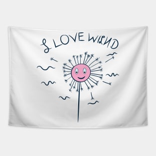 i love wind Tapestry