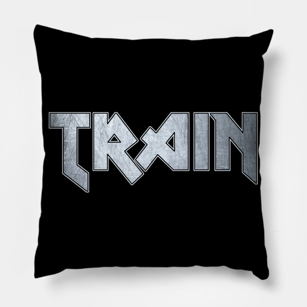 Train Pillow by Erena Samohai