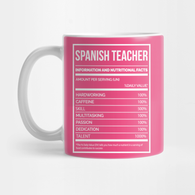 Awesome And Funny Nutrition Label Spanish Spain Saying Quote For A Birthday  Or Christmas by okdave