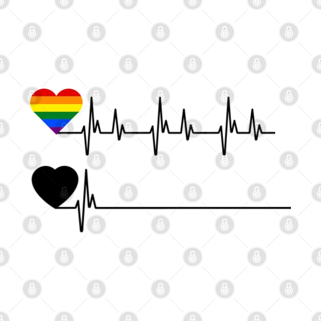 LGBT Heartbeat , Heartbeat lgbt , LGBT heartbeat LGBT rainbow heartbeat gay and lesbian pride , LBGT Gift Heartbeat Pride by hijazim681