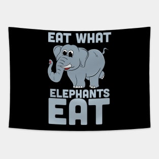 Funny Vegetarian T Shirts elephant diet gift Tapestry