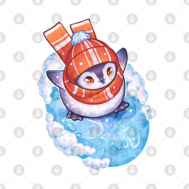 Cute Penguin on Ice by LilianaTikage