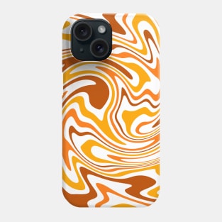 Swirl Orange Yellow Abstract Psychedelia 60s Phone Case