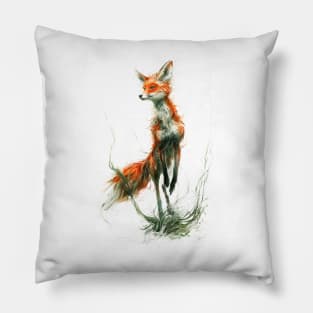 Sweet jumping fox Pillow