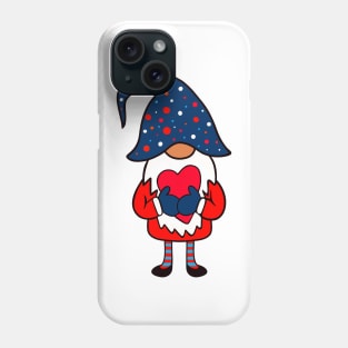 VALENTINE Gnome Romantic Red Heart Phone Case