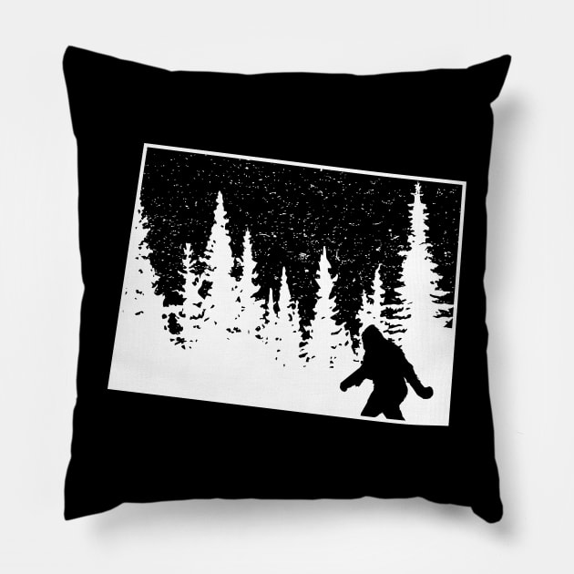 Colorado Bigfoot Gift Pillow by Tesszero