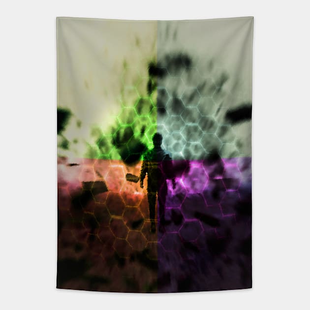 Explosive colors Tapestry by ms.fits