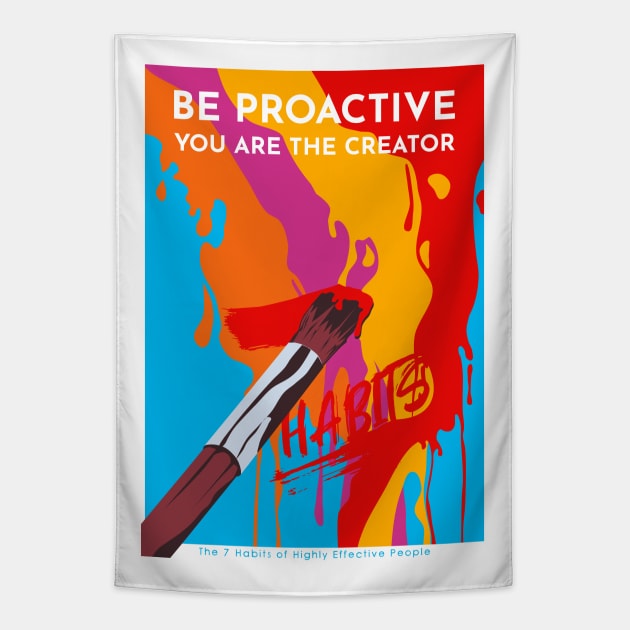 Be Proactive Tapestry by TKsuited