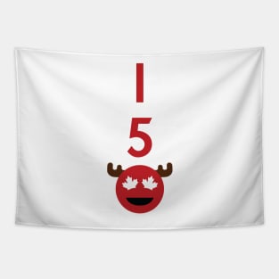 Canada 150 Emoji - Red Tapestry