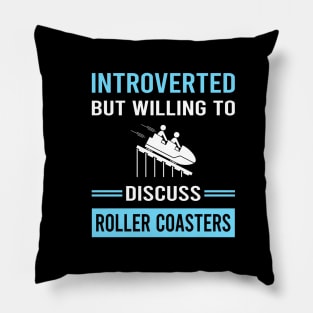 Introverted Roller Coaster Coasters Rollercoaster Pillow
