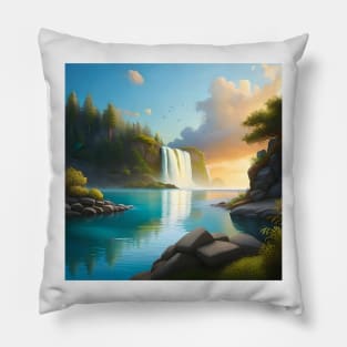 Mystic Falls - Incredible Nature View Design Pillow