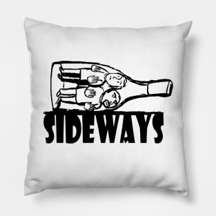 Sideways wine bottle Pillow