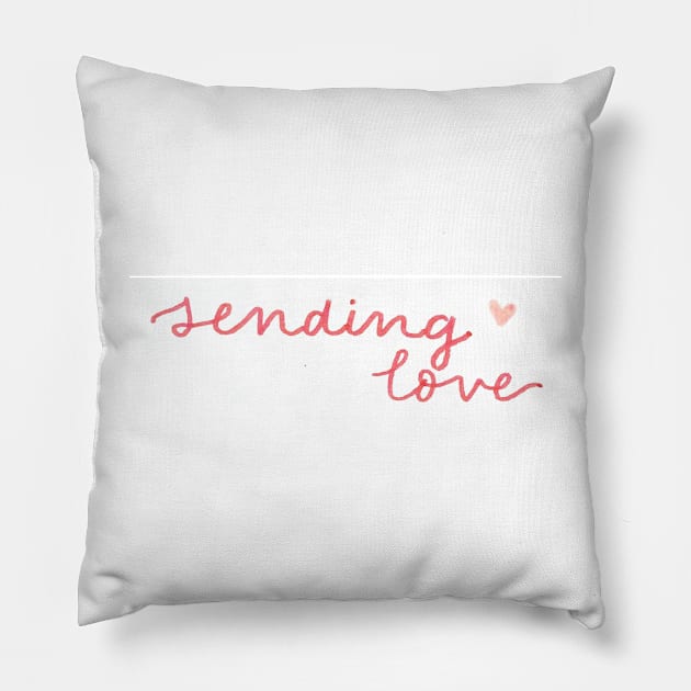 sending love Pillow by nicolecella98