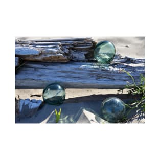 Japanese Glass Fishing Floats and Driftwood T-Shirt