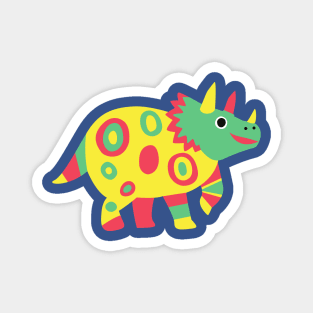 Triceratops Cartoon Magnet