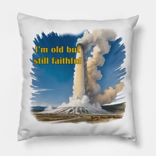 Yellowstone Old Faithful Geyser (Geezer) Pillow