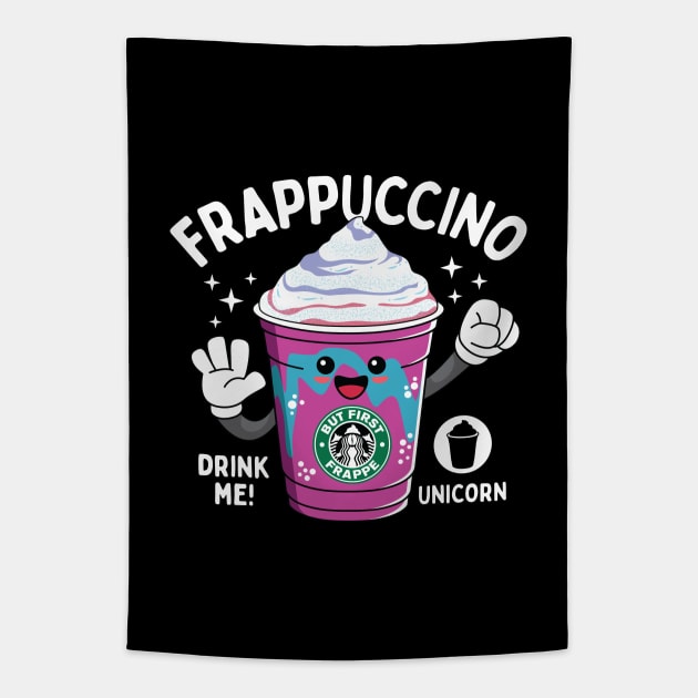 Unicorn Blended Beverage for Coffee lovers Tapestry by spacedowl