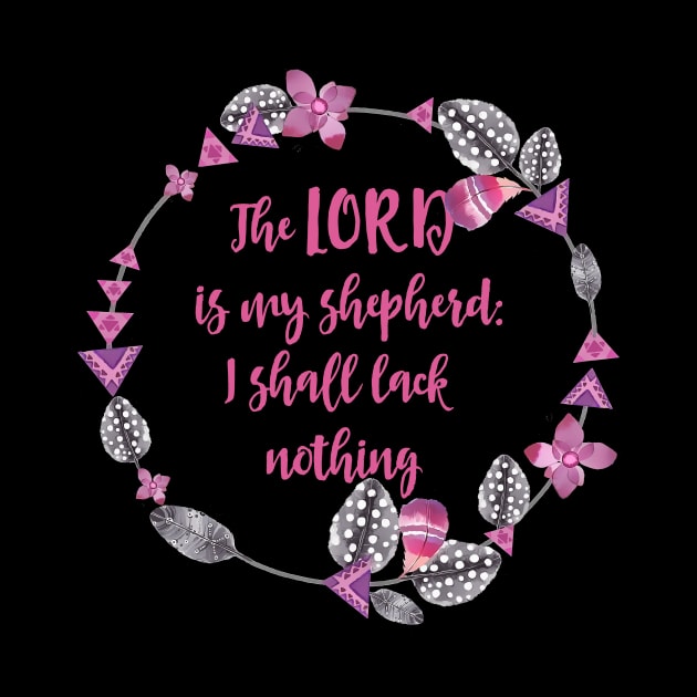 Bible psalm Lord Shepherd by LebensART