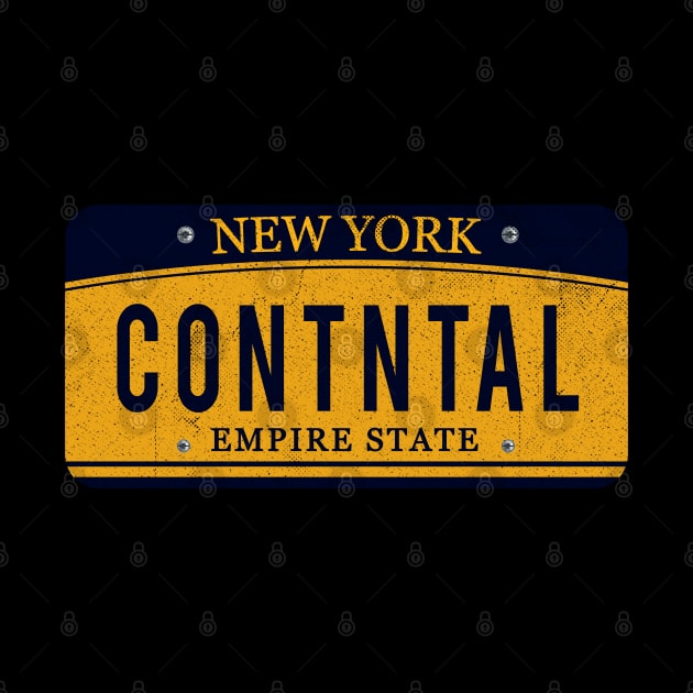 The Continental hotel Car plate by rahalarts