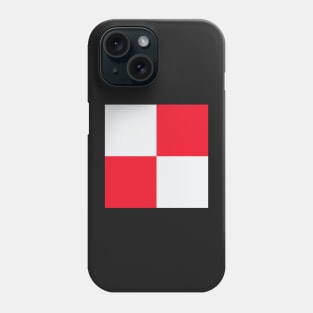 Liverpool Red and White Checkered Fan Flag Phone Case