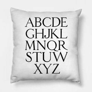 calligraphy writing typography Pillow