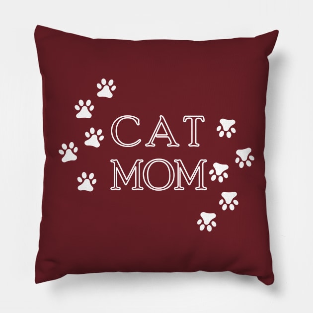 Cat Mom Pillow by V-shirt