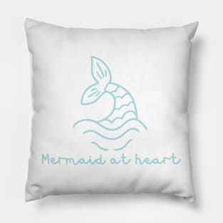 Mermaid club quote cute ocean graphic Pillow