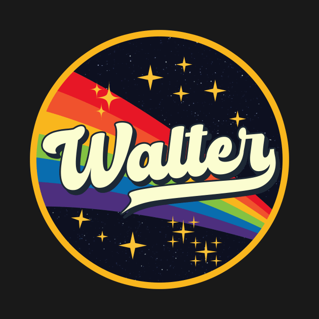 Walter // Rainbow In Space Vintage Style by LMW Art