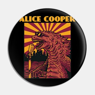 Dino Sings of Alice Cooper Pin