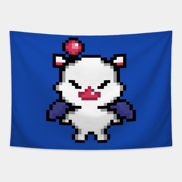 Moogle Pixel Art Tapestry by CapturedinWords