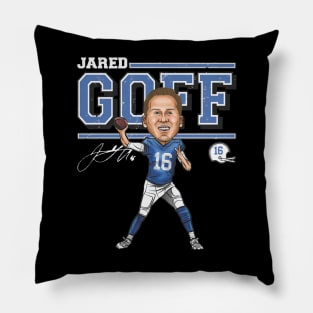 Jared Goff Detroit Cartoon Pillow