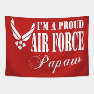 Best Gift for Grandpa - I am a Proud Air Force Papaw Tapestry
