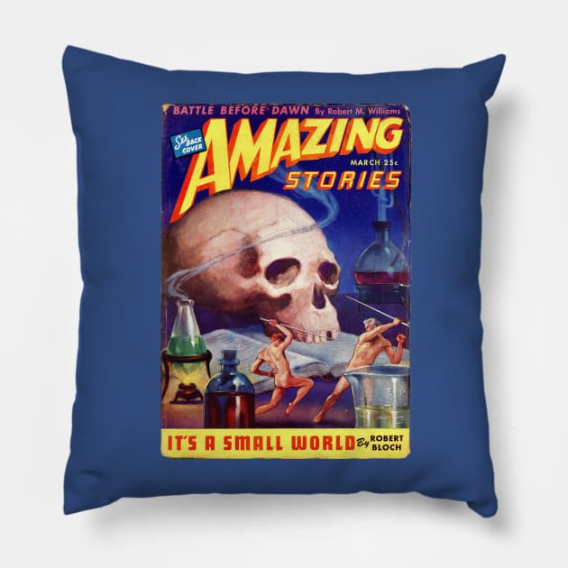 Amazing Stories Pillow by MindsparkCreative